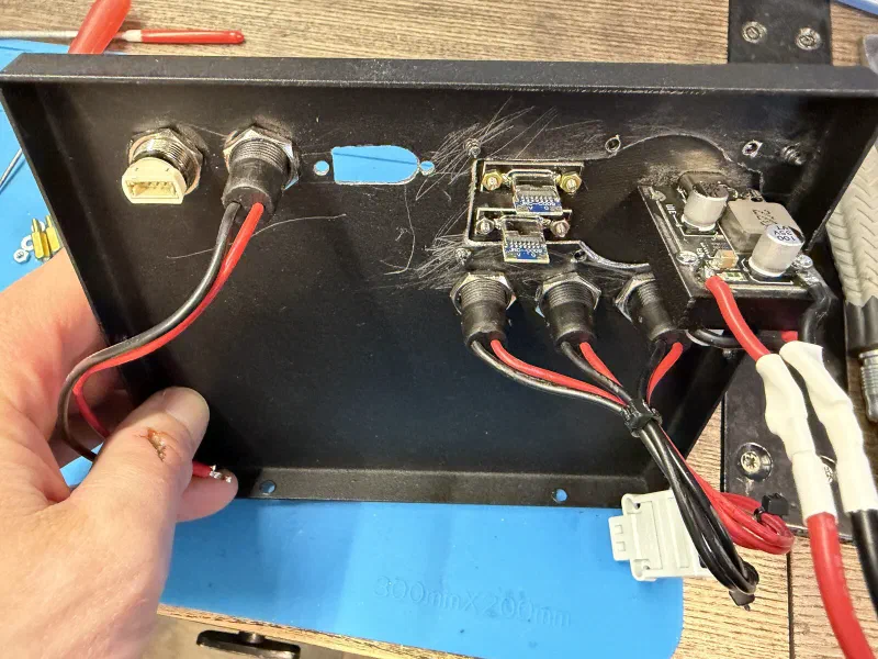 Back panel wiring